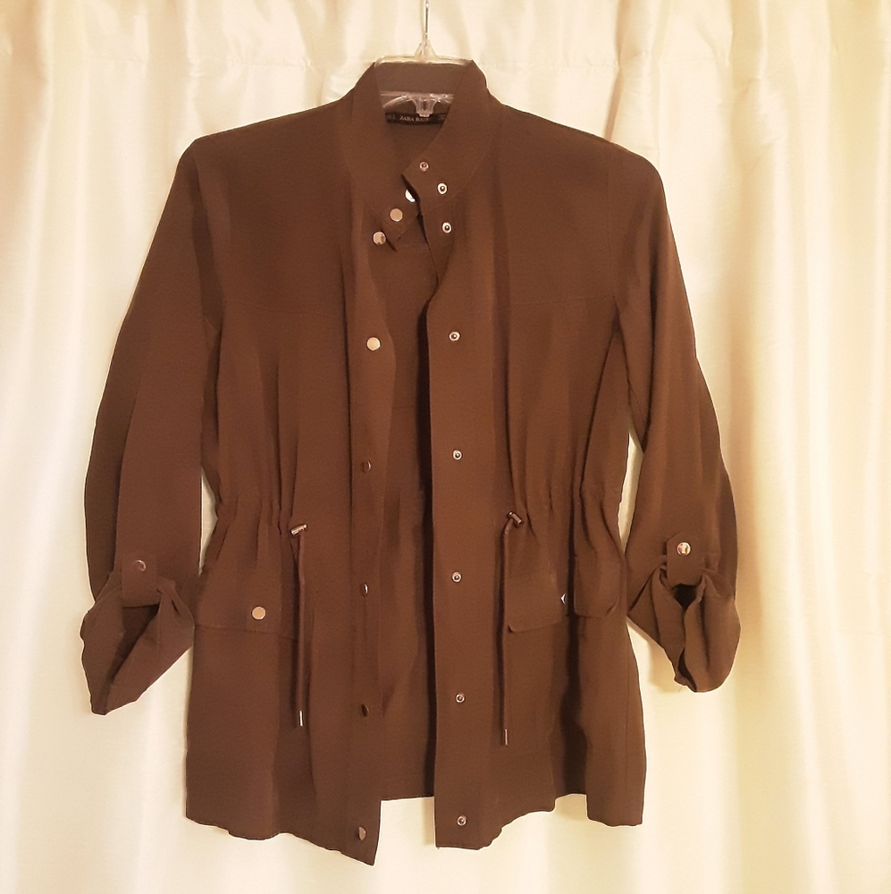 Zara Olive Utility Jacket